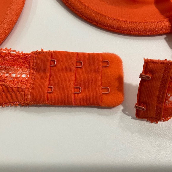 Gilligan & O’Malley Women’s Underwire Lace Orange Bra Size 38C From Target - Picture 6 of 9